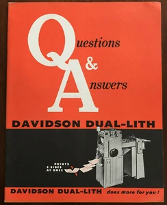 Guida Istruzioni  Questions and Answers Davidson Dual Lith Vintage - Picture 1 of 2