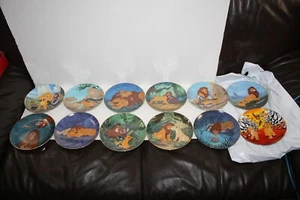 THE BRADFORD EXCHANGE SET OF all 12 LION KING COLLECTOR'S PLATES 1995 - Picture 1 of 6