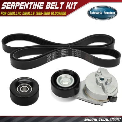 3x Timing Belt Kit for Cadillac Eldorado 1998 1999-2002 DeVille 1998-1999 4.6L - Image 1 of 4