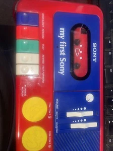VNTG My First Sony Cassette Recorder TCM4040 Drum Animal Sound Sampler Works! - Picture 1 of 2