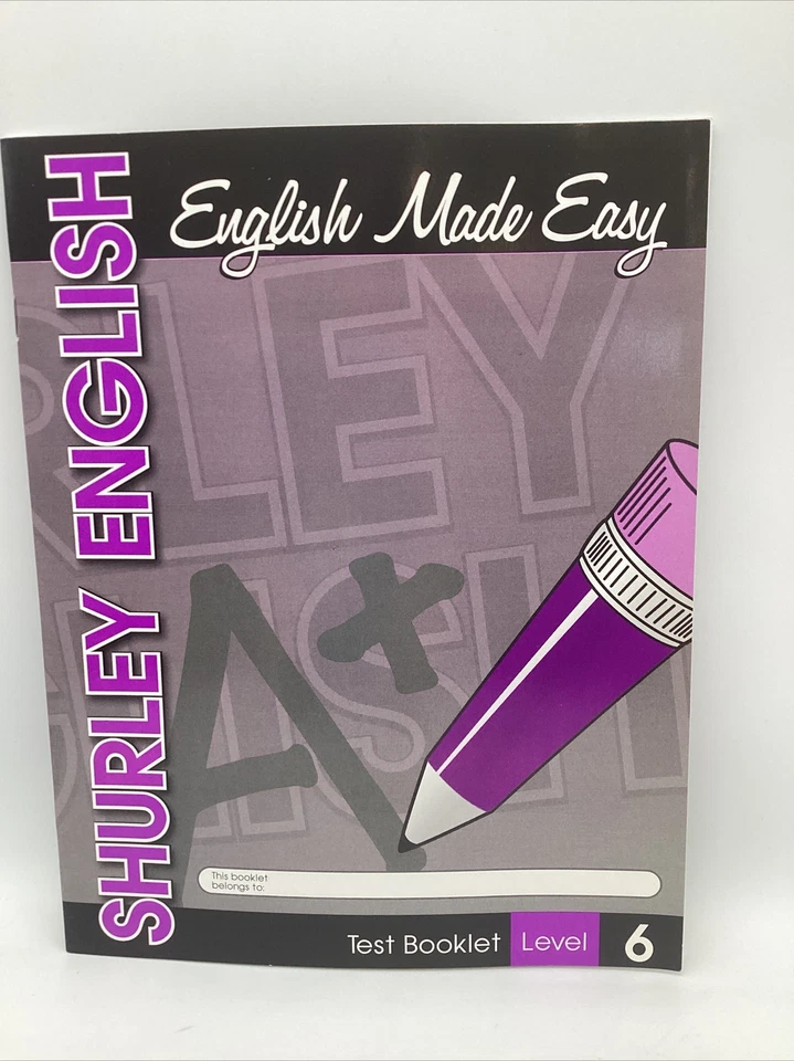 Shurley English Level 6 English Made Easy Student  Test Booklet - 6th Grade - Image 1 of 4