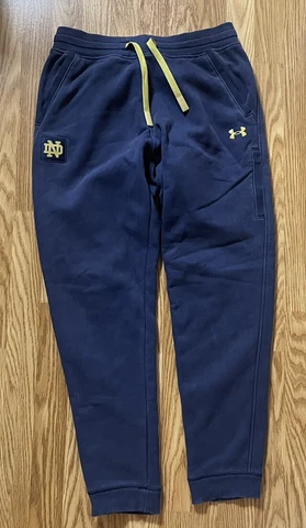 Notre Dame Football Team Issued Under Armour Pants Size Large Cover