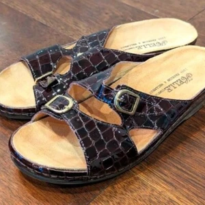 Helle bequeme braune Damen-Ledersandalen 8,5 39 - Bild 1 von 3