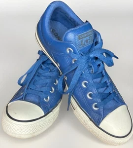 Converse Chuck Taylor All Star Leather "High Street Ox" Low-Top Blue CTAS Spring - Picture 1 of 17