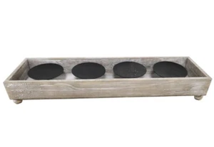 Hampton Bay Wood Outdoor/Indoor candle Holder - Picture 1 of 1