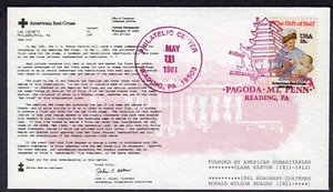 1981 American Red Cross 100th & Nursing - Unknown-Maker U/O FDC NW930 - Picture 1 of 1