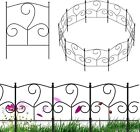10Pack Garden Fencing for Dog Iron Folding Edge Wire Border Fence Animal Barrier