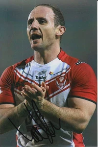 FOTO 7X4 FIRMADA A MANO DE LOUIE MCCARTHY-SCARSBROOK DE ST HELENS. - Imagen 1 de 1