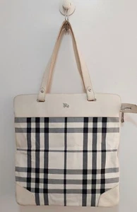 Borsa Burberry Tote Bag Nova Check Daily Bag borsa a mano in tessuto e pelle  - Foto 1 di 17