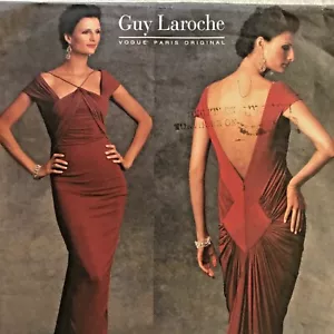 2008 Guy Laroche Vogue 1078 Evening Gown Dress 6/8/10 Pattern Uncut New OOP - Picture 1 of 11