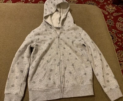 Jumping Beans серый куртка с капюшоном W флис девочки размер 4 блестящий сердца (AH) - Изображение 1 из 4