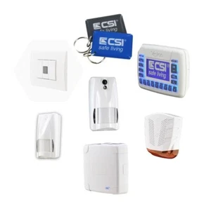 KIT ALLARME ANTIFURTO CSI COMPLETO GSM 4G LTE SIRENA RILEVATORE INSERITORE - Foto 1 di 7