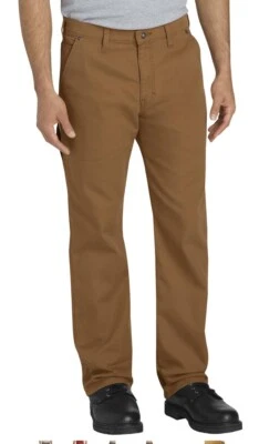 Dickies Men's Carpenter Pants Tough Max Duck Brown Duck, 42W x 30L - Image 1 of 4
