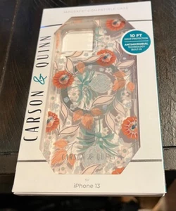 NEW CARSON & QUINN MAGSAFE CASE FOR IPHONE 13 6.1" - Morning Blooms - Picture 1 of 1