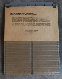 US Navy Aircraft Log Book Visible Card Holder OPNAV 4790/29A Unused 8.5 X 11” L6 - Picture 1 of 3