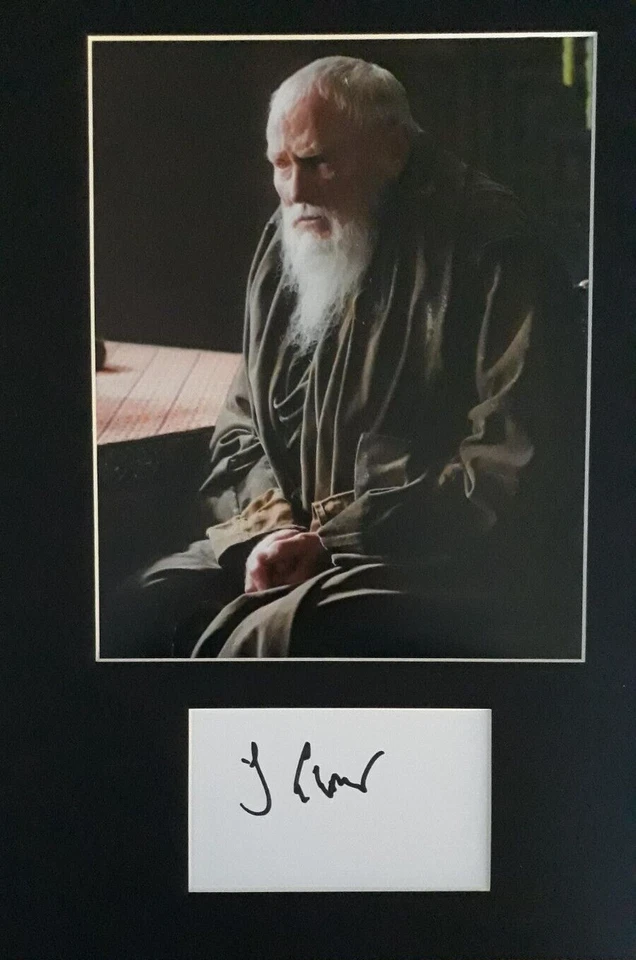 JULIAN GLOVER  AUTOGRAPH SIGNED MOUNTED CARD (10" X 8"  PHOTO)    55 - Image 1 of 1