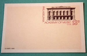 Scott #UX96 --- Philadelphia Academy of Music - Picture 1 of 2