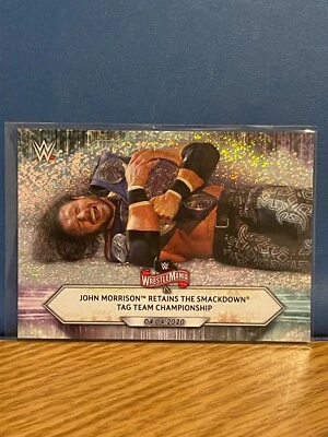 2021 Topps WWE Foilboard #46 John Morrison Retains the SmackDown Tag Team Champi - Image 1 of 2