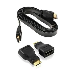 1080P HDMI Cable & HDMI to Mini & Micro Adaptor Set for Android Tablet PC TV C - Picture 1 of 8