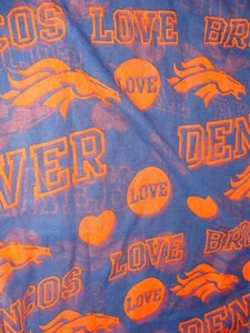 LOVE DENVER BRONCOS ~ 35”x13,5” ~ SCHAL ? ~ sehr guter Zustand ~ - Bild 1 von 3