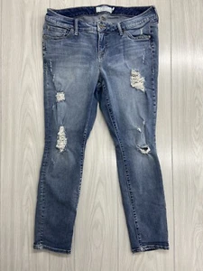 Torrid Womens Denim Distressed Jeans Pants Size 14R - Picture 1 of 6
