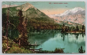 Postkarte 1910 Petite Lake Idaho Mountains - Bild 1 von 3