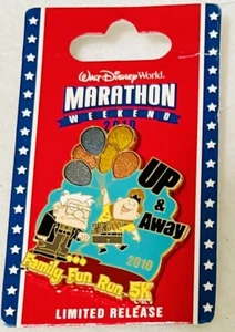 WDW 2010 Disney World Pixar UP AWAY CARL RUSSELL Family Fun Run 5K Marathon Pin - Picture 1 of 1