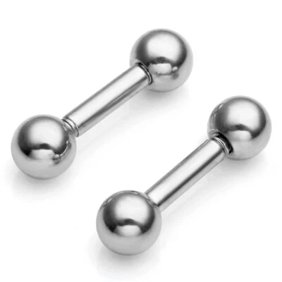 piercing acciaio inox uomo trago helix donna orecchini orec chio sfera pallina - Immagine 1 di 4
