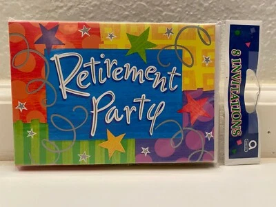 Happy Retirement Party Invitations 8Ct  - Image 1 of 2