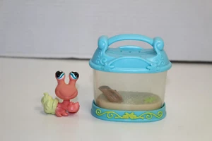 Authentic 2007 Littlest Pet Shop LPS 928 Hermit Crab Peach Diamond Eyes Portable - Picture 1 of 6