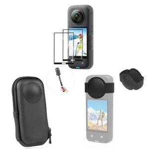 Kamera Schutz Hülle Set für Insta360 X3 Linse Case Cover Silikon Tasche Folie - Bild 1 von 12
