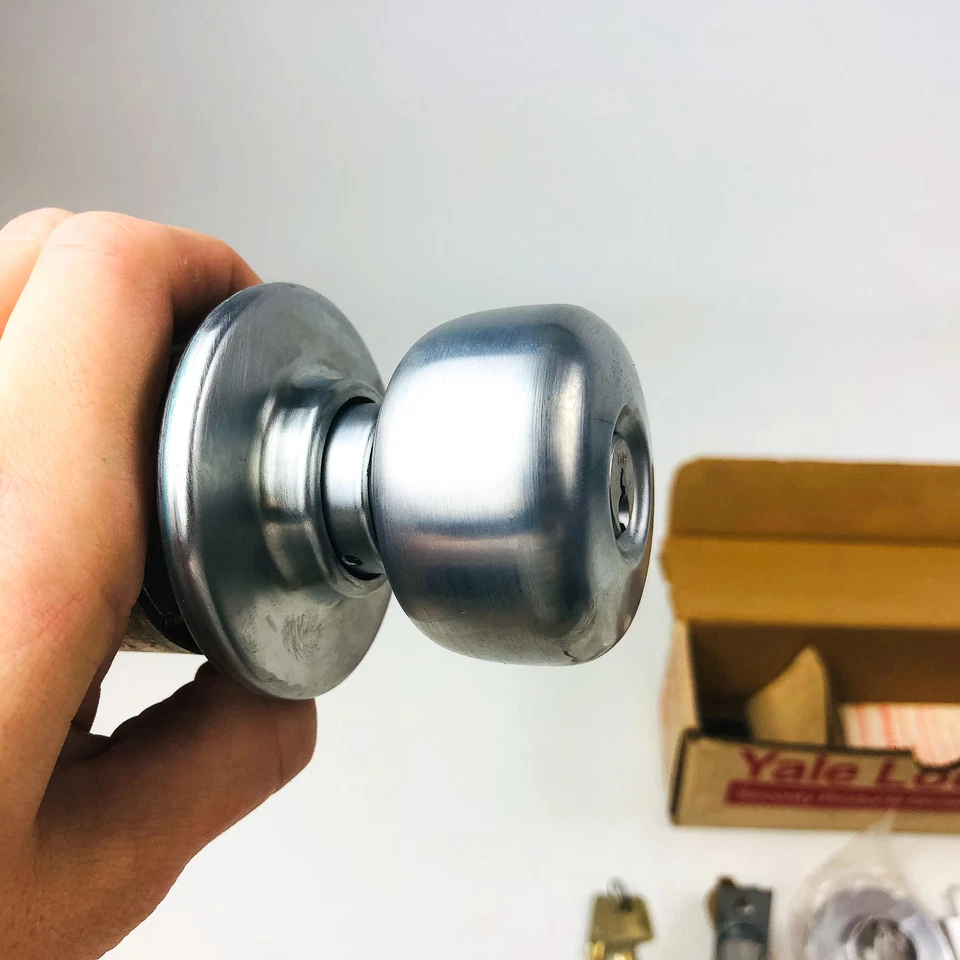 Yale Classroom Utility Lockset 5308 LF Litchfield 380N 26D Satin Chrome New NOS - Image 1 of 4