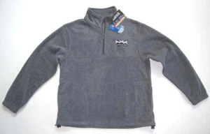 NCAA MONTANA STATE BOBCATS QUARTER-ZIP CHARCOAL FLEECE PULLOVER MEN'S MEDIUM - Picture 1 of 1
