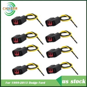 8Pc Fuel Injector Connector Pigtail Wire For 1999-2012 Dodge Charger Ford Ranger - Foto 1 di 7