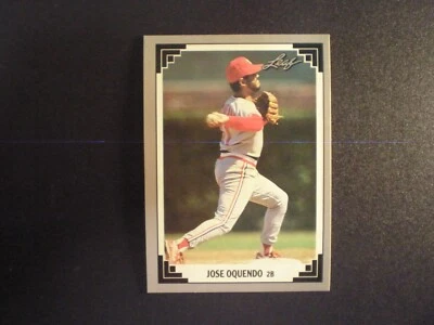 1991 Leaf Baseball Jose Oquendo Card # 58 - Image 1 of 2