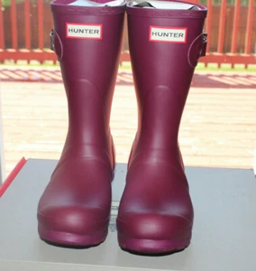 BOTAS CORTAS DE LLUVIA CAZADOR VIOLETA #6 $150 - Imagen 1 de 7