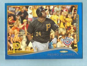 2014 Topps Opening Day Baseball BLUE FOIL Pedro Alvarez #10 Pittsburgh Pirates - Picture 1 of 1