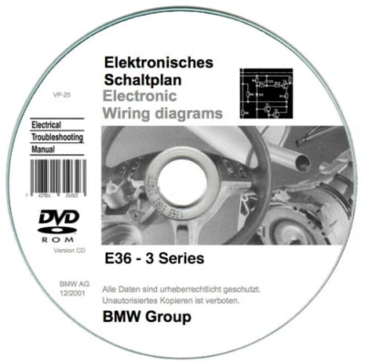 Bmw Serie 3 (E36) ETM schemi elettrici su cd - PC & Mac  - Immagine 1 di 4