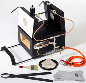 DFPROFK2 GAS PROPANE FORGE Furnace Burner Knife Making Blacksmith Farrier - Imagen 1 de 12