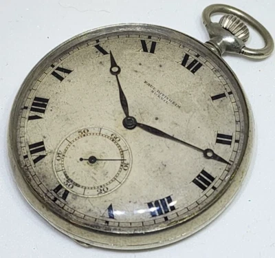 PAUL DITISHEIM SOLVIL Pocket watch - Open face 51mm Roman numerals Working - Image 1 of 4