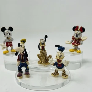 Disney Arribas Brothers Fab Five Jeweled Swarovski Limited Edition Figurines X5 - Picture 1 of 24