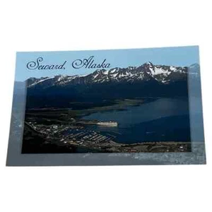 Tarjeta Postal Seward Alaska Puerto y Parada de Cruceros 4x6 Continental Cromo Tarjeta C71 - Imagen 1 de 2