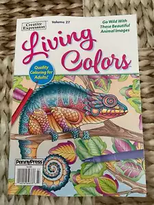NEW LIVING COLORS Adult/Teens Coloring Book Volume 27 Creative Expression 2022 - Foto 1 di 6