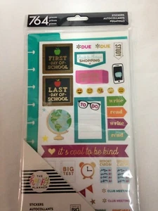 The Happy Planner School Teacher Stickers Multicolored #764 Scrapbook Z99 - Picture 1 of 2