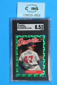 1993 DONRUSS TOM GLAVINE ELITE DOMINATOR SGC 8.5 /5000 CARD-059 - Picture 1 of 2