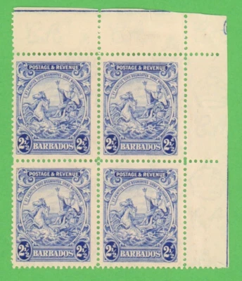 Марка: Барбадос, король Георг V. Sc. #170, 1925. 2-1/2d.  Неиспользованные. OG.  ST7 - Изображение 1 из 3