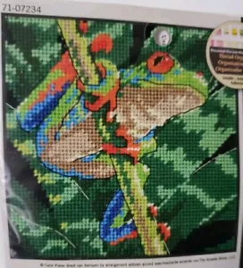 Dimensions Needlepoint Kit Red-Eyed Tree Frog - Picture 1 of 3