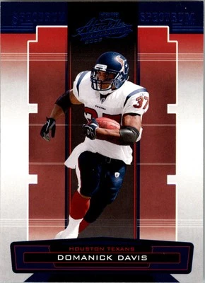 Absolute Memorabilia Spectrum 2005 venta al por menor azul #63 Domanick Davis - FB Foto 1 de 2