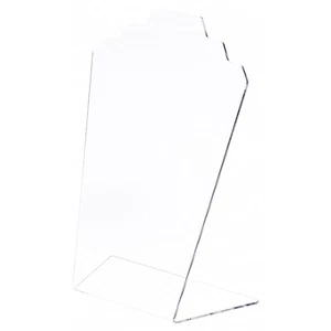 Plymor Clear Acrylic Stair-step Necklace Display Stand, 8" W x 4" D x 11.75" H - Picture 1 of 2