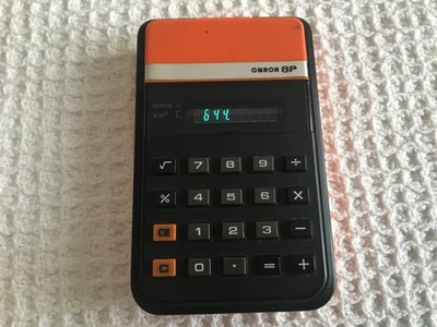 Omron 8P Electronic Scientific Calculator Tested & Working vintage rare - Image 1 of 4